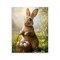 Stupell Industries Bunny with Easter Basket Wall Plaque Design by Franklyn Gregory